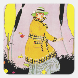Mandel's Magazine Fyrkantigt Klistermärke