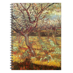 Mandelträd i blomning av Van Gogh Anteckningsbok Med Spiral