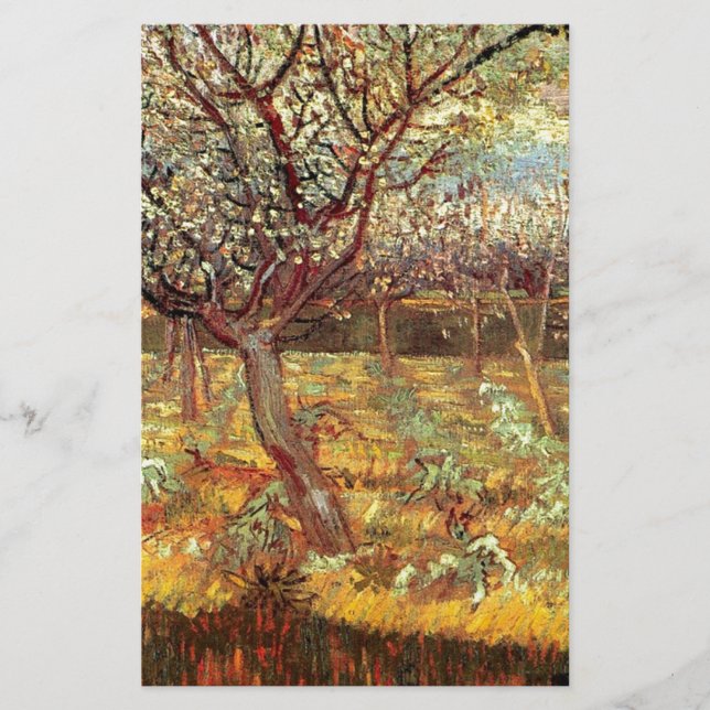 Mandelträd i blomning av Van Gogh Brevpapper (Framsida)