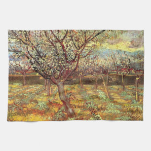 Mandelträd i blomning av Vincent van Gogh Kökshandduk