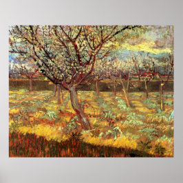 Mandelträd i blomning av Vincent van Gogh Poster