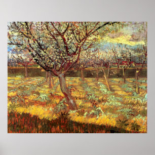 Mandelträd i blomning av Vincent van Gogh Poster