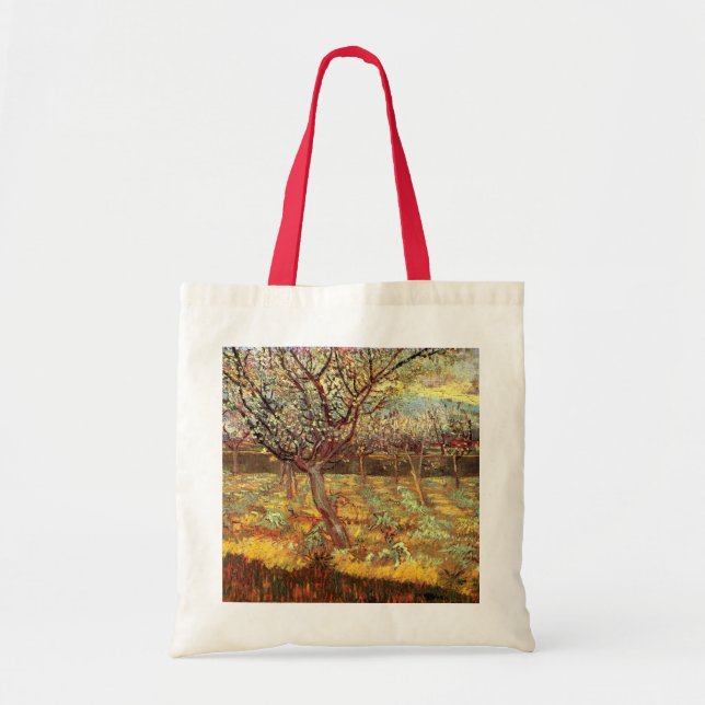 Mandelträd i blomning av Vincent van Gogh Tygkasse (Framsidan)
