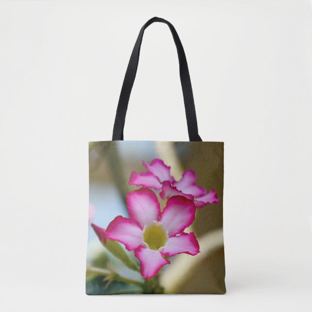 Mandevilla Flower Tote Bag Tygkasse (Framsida)