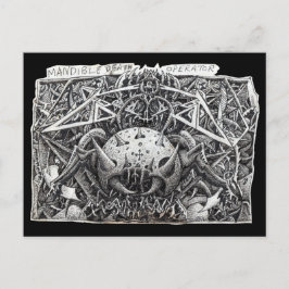 Mandible Death operator, av Brian Benson Postcard Vykort