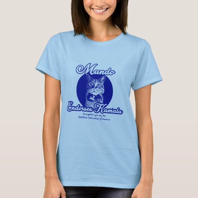 Mando Endorses Kamala T Shirt (Framsida)