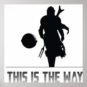 Mando silhouette så här är det poster