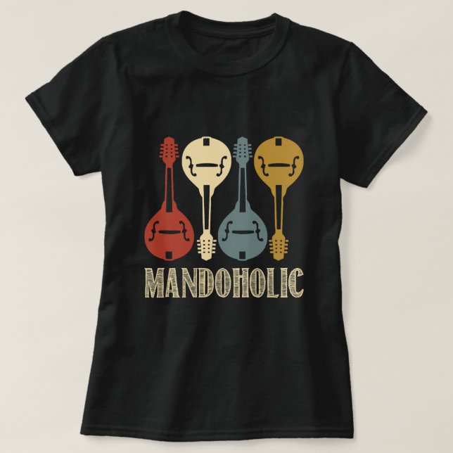 Mandoholmandolin älskare musiker t shirt (Design framsida)