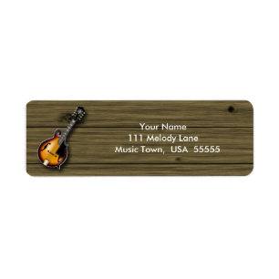 Mandolin Address Label Returadress Etikett