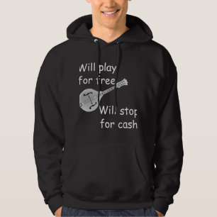 Mandolin Älskare Music Players Funny Play for Free Hoodie