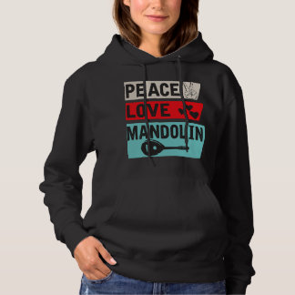 Mandolin Älskare Peace Kärlek Mandolin Blueglass M T Shirt
