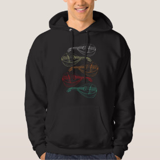 Mandolin Älskare Player Strings Player Bluegräs Mu Hoodie