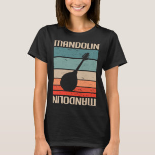 Mandolin Älskare Retro Vintage Classic Mandolin Pl T Shirt