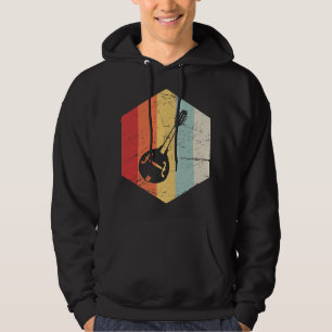 Mandolin Älskare Retro Vintage Mandolin Hoodie