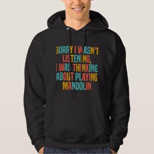 Mandolin Älskare tänker på att spela upp Mandolin Hoodie