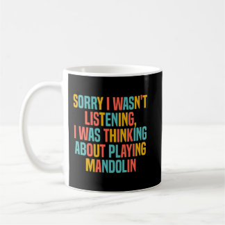 Mandolin Älskare tänker på att spela upp Mandolin  Kaffemugg