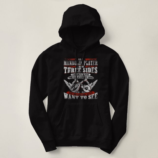 Mandolin Älskare Träd Måne Nattreflektion 80 sekun T Shirt (Design framsida)