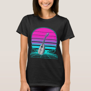 Mandolin Älskare Vintage Retro Sunset Mandolin 2 T Shirt