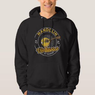 Mandolin Älskare Virtuoso i Training Mandolin Play Hoodie