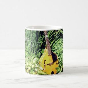 Mandolin and Blomsterträdgård Personlig Kaffemugg