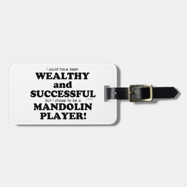 Mandolin Förmögen och lyckades Bagagebricka (Horisontell Framsida)