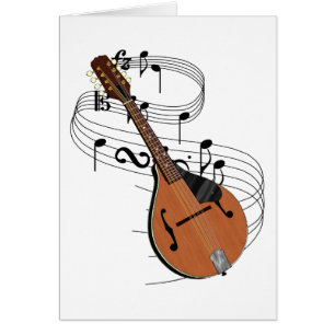 Mandolin Hälsningskort