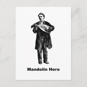 Mandolin Hero Vykort
