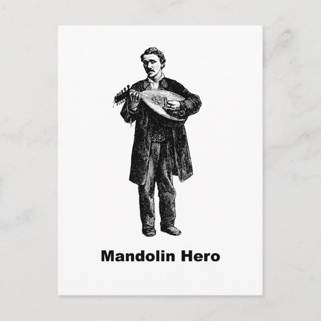 Mandolin Hero Vykort (Framsida)
