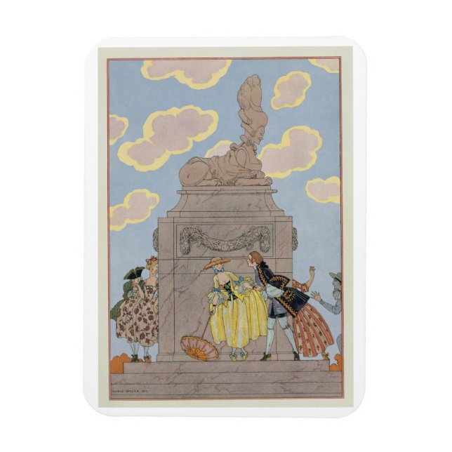 Mandolin, illustration för 'Fetes Galantes' av Pa Magnet (Vertikal)