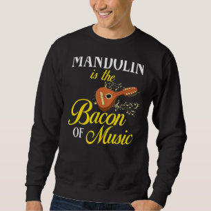 Mandolin Instrument Music Player Beginner Lesson Lång Ärmad Tröja