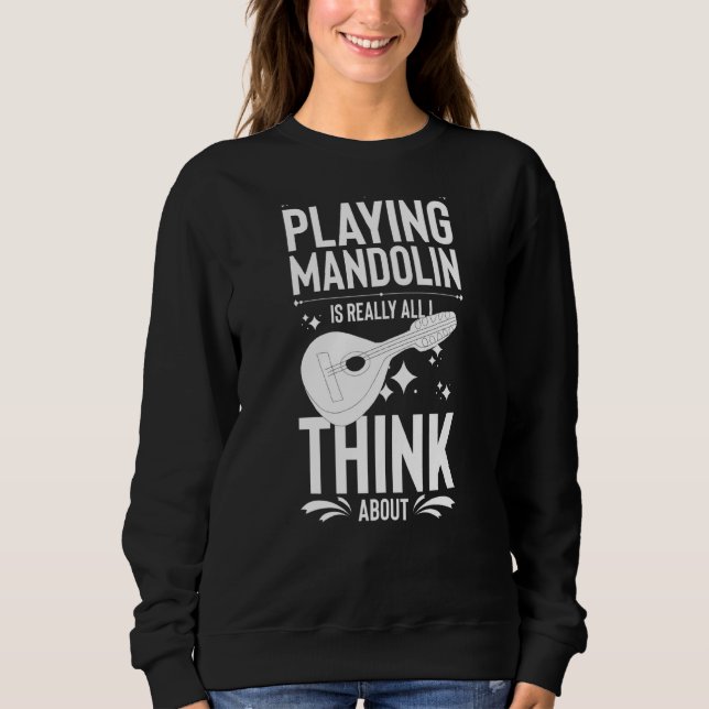 Mandolin Instrument Music Player Beginner Lesson T Shirt (Framsida)