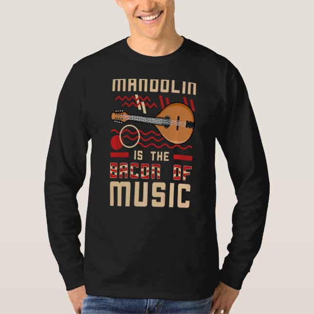 Mandolin Instrument Music Player Beginner Lesson T Shirt (Framsida)