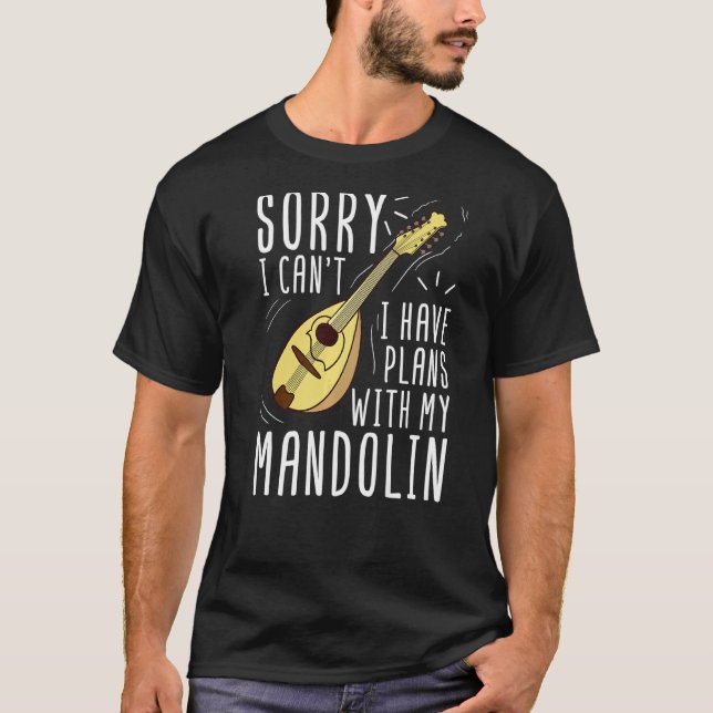 Mandolin Instrument Music Player Beginner Lesson T Shirt (Framsida)
