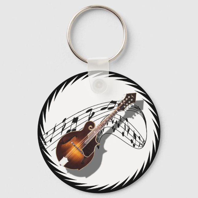 MANDOLIN-KEYCHAIN NYCKELRING (Framsida)