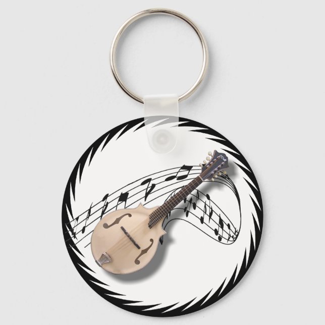 MANDOLIN-KEYCHAIN NYCKELRING (Framsida)