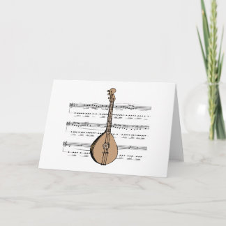 mandolin lute och lakan musik kort