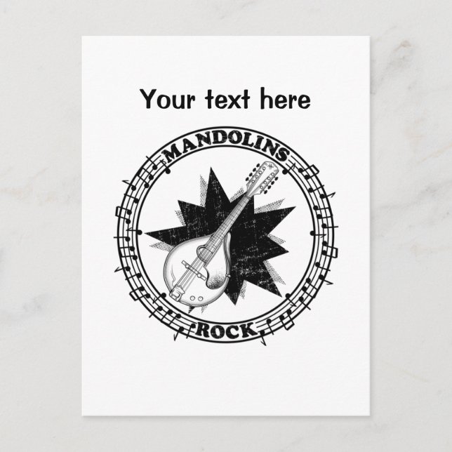 Mandolin Music Vykort (Framsida)