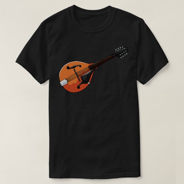 Mandolin Musical Instrument T Shirt (Design framsida)