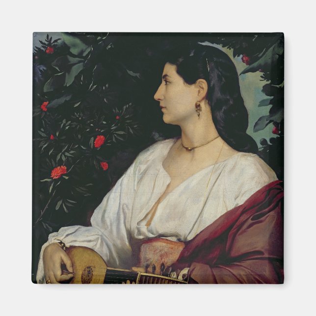 Mandolin Player, 1865 Magnet (Framsidan)