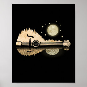 Mandolin Player Land Music Bluegräs Mandolin Poster