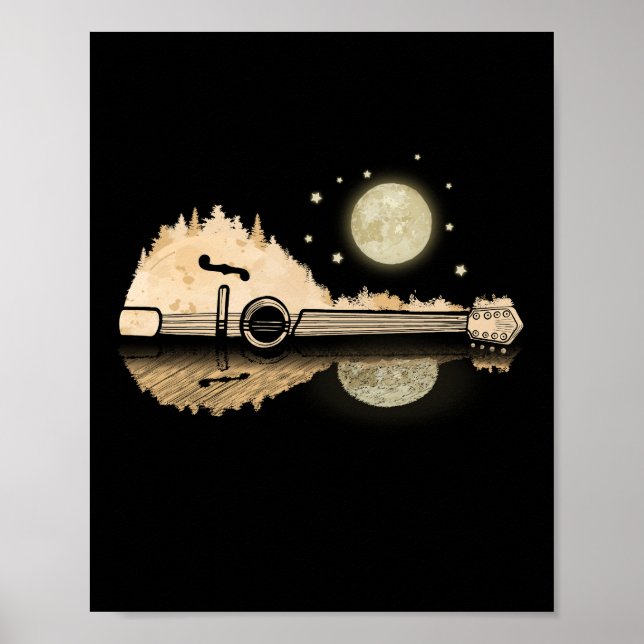 Mandolin Player Land Music Bluegräs Mandolin Poster (Framsidan)