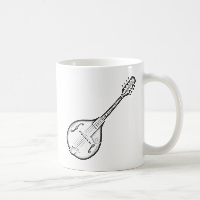 Mandolin "teckning ", kaffemugg (Höger)