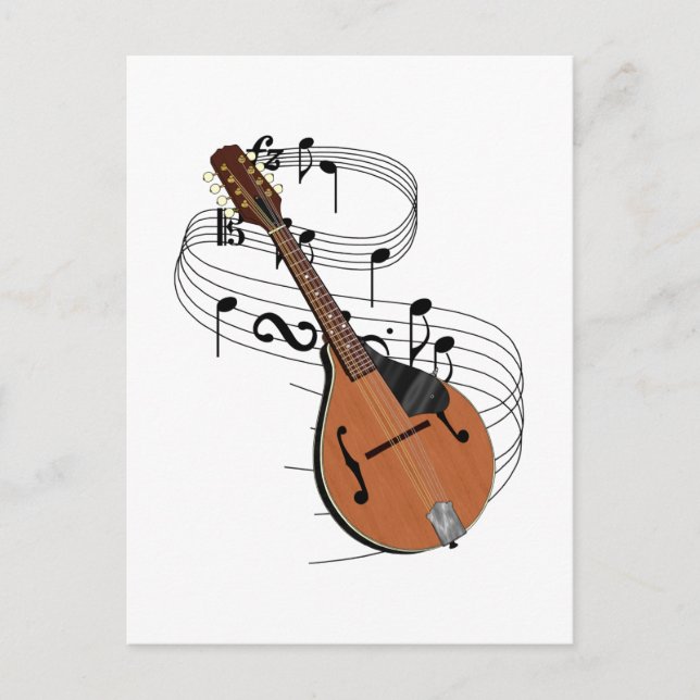 Mandolin Vykort (Framsida)