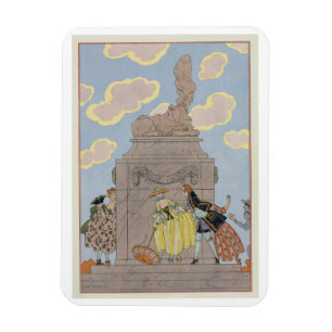 Mandoline illustration för "Fetes Galantes" vid P Magnet