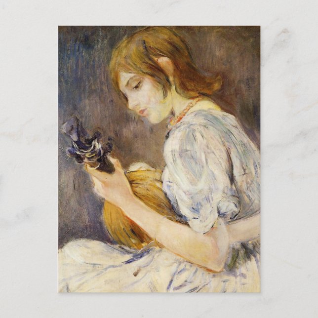Mandolinen av Berthe Morisot vykort (Framsida)