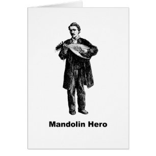 Mandolinhjälte Hälsningskort