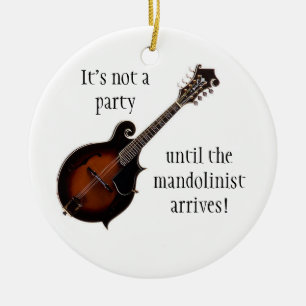 MANDOLINjulprydnad Julgransprydnad Keramik