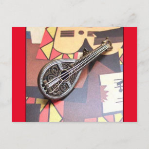 "Mandolinmelodi" Vykort