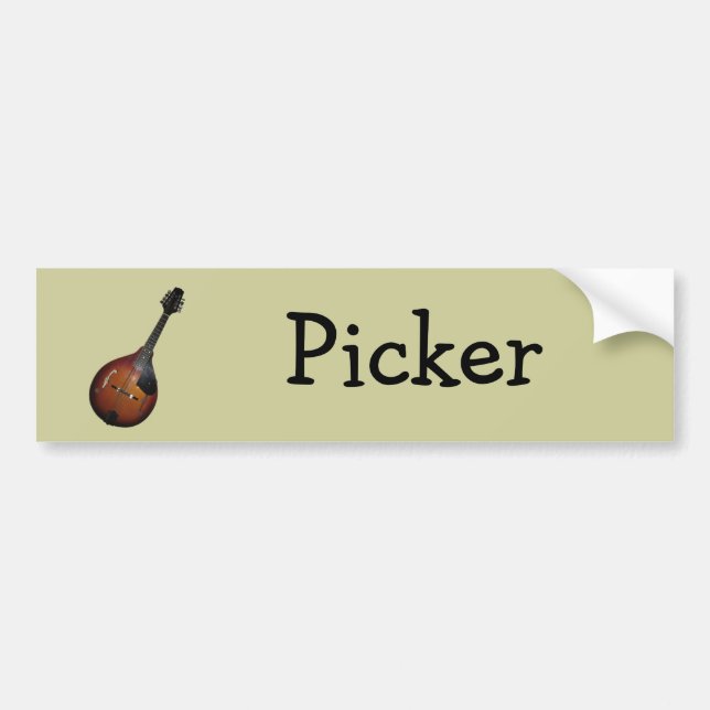 MandolinPicker Bildekal (Framsidan)