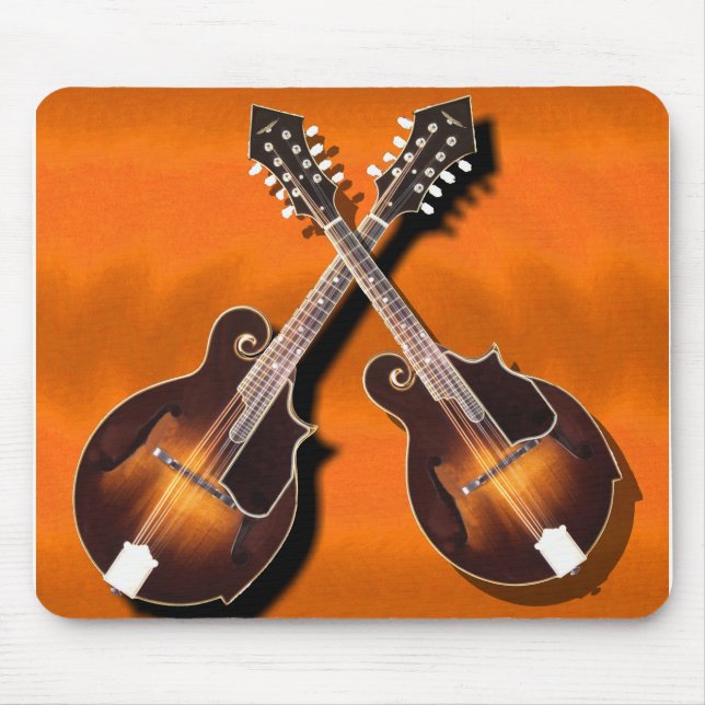 mandolins som korsas på orangen - MOUSEPAD Musmatta (Framsidan)